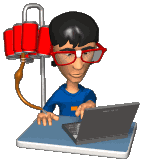 a Animation of a computer